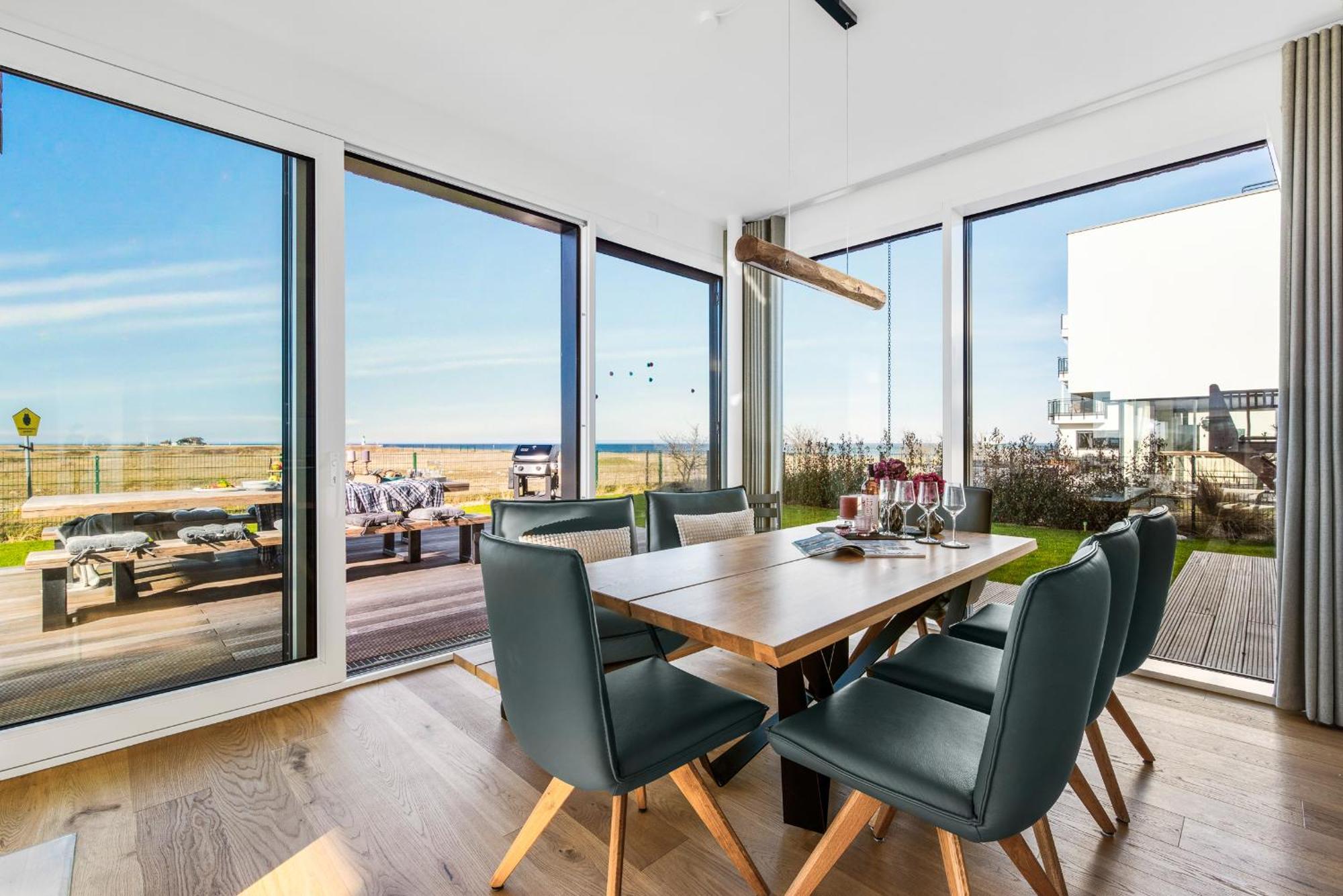 Villa King Erste Lage, Dachterrasse, Meerblick, Carport, Kamin, Sauna, Terrasse, Aussenrolllaeden Olpenitz Exterior foto